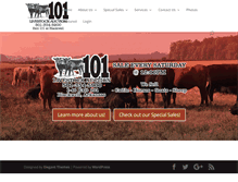 Tablet Screenshot of 101livestockauction.com